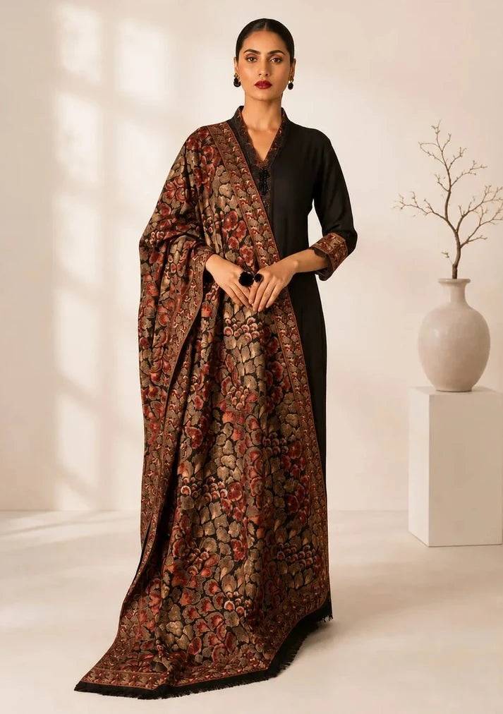 Bareeze Karandi Embroidered Shawl - S046