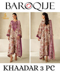 Baroque Khaddar Digital Printed 3 Piece Dress - S029