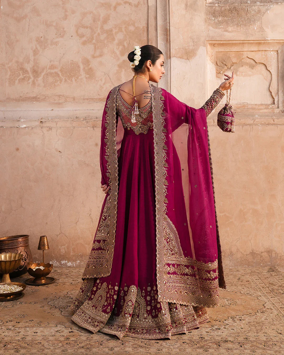Faiza Saqlain CASSIA Chiffon Embroidered Maxi - S058