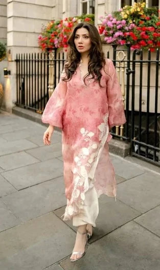 Sania Maskatiya Organza Luxury Embroidered 3 piece dress - S038