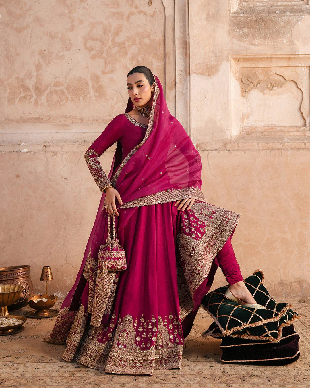Faiza Saqlain CASSIA Chiffon Embroidered Maxi - S058