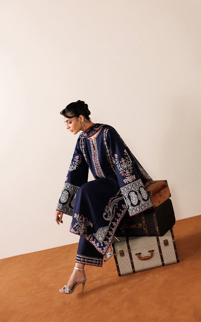 Izel Chottani Luxury Dhanak Embroidered 3 Piece Dress | S022