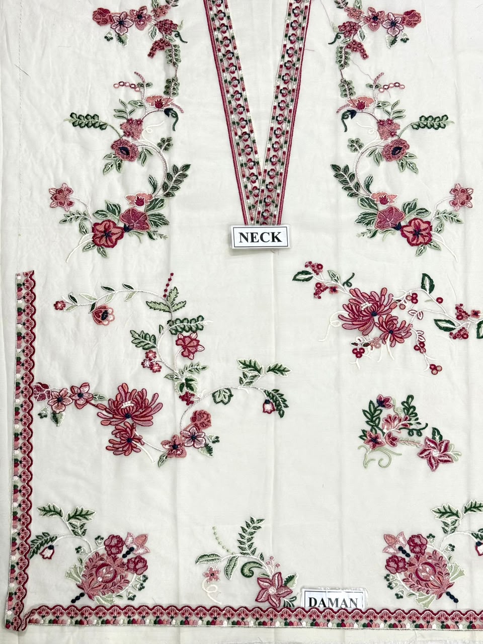 Alizeh Chiffon Embroidered 3 Piece Dress  - S075