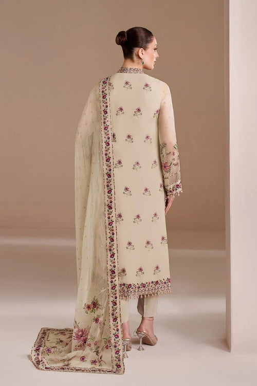 Alizeh Chiffon Embroidered 3 Piece Dress  - S075