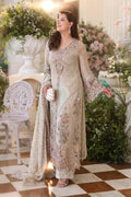 Maria B Chiffon Embrodiered & Digital Printed 4 Piece Dress - S078